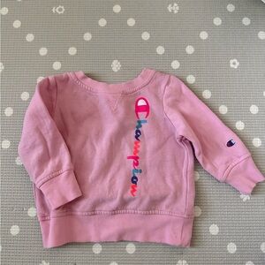 Champion Kids Light Pink Logo Sweatshirt